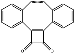 1,2-Dihydrodibenzo[a,e]cyclobuta[c]cyclooctene-1,2-dione结构式