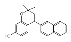 2,2-dimethyl-4-naphthalen-2-yl-3,4-dihydrochromen-7-ol Structure