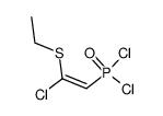 <2-(Ethylthio)-2-chlorvinyl>-phosphonic dichlorid结构式