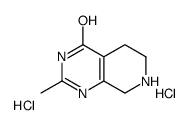 5,6,7,8-tetrahydro-2-Methyl-Pyrido[3,4-d]pyrimidin-4(3H)-one dihydrochloride结构式