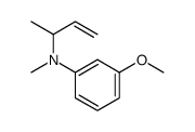 N-but-3-en-2-yl-3-methoxy-N-methylaniline结构式