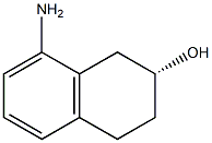 (R)-8-amino-1,2,3,4-tetrahydronaphthalen-2-ol结构式