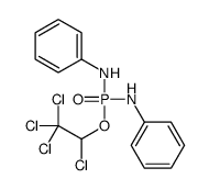 N-[anilino(1,2,2,2-tetrachloroethoxy)phosphoryl]aniline Structure