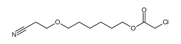 6-(2-cyanoethoxy)hexyl 2-chloroacetate结构式