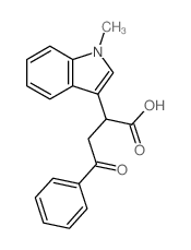 2-(1-methylindol-3-yl)-4-oxo-4-phenyl-butanoic acid Structure