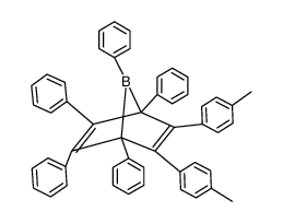 1,2,3,4,7-pentaphenyl-5,6-di-p-tolyl-7-bora-bicyclo[2.2.1]hepta-2,5-diene结构式