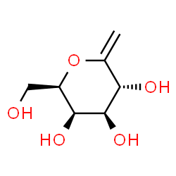 2,6-anhydro-1-deoxygalacto-hept-1-enitol Structure