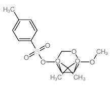 a-D-Lyxopyranoside, methyl2,3-O-(1-methylethylidene)-, 4-methylbenzenesulfonate (9CI) Structure