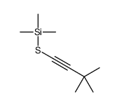 3,3-dimethylbut-1-ynylsulfanyl(trimethyl)silane结构式