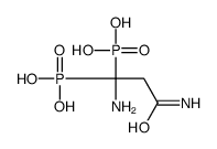 (1,3-diamino-3-oxo-1-phosphonopropyl)phosphonic acid Structure
