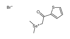 dimethyl-(2-oxo-2-thiophen-2-ylethyl)selanium,bromide Structure