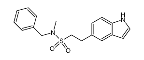 2-(1H-indol-5-yl)ethanesulfonic acid benzylmethylamide结构式