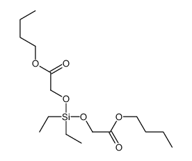 butyl 2-[(2-butoxy-2-oxoethoxy)-diethylsilyl]oxyacetate结构式