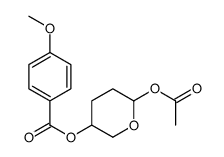 (6-acetyloxyoxan-3-yl) 4-methoxybenzoate结构式