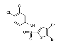4,5-dibromo-N-(3,4-dichlorophenyl)thiophene-2-sulfonamide Structure