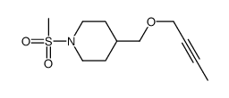 4-(but-2-ynoxymethyl)-1-methylsulfonylpiperidine Structure