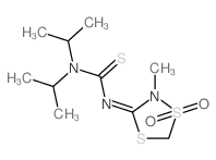 Thiourea,N'-(2-methyl-1,1-dioxido-1,4,2-dithiazolidin-3-ylidene)-N,N-bis(1-methylethyl)- Structure