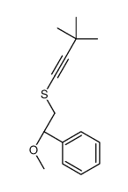 [(1S)-2-(3,3-dimethylbut-1-ynylsulfanyl)-1-methoxyethyl]benzene Structure