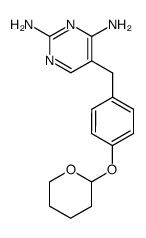 5-(4-((tetrahydro-2H-pyran-2-yl)oxy)benzyl)pyrimidine-2,4-diamine Structure