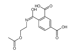 4-(2-acetyloxyethylcarbamoyl)benzene-1,3-dicarboxylic acid结构式