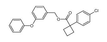 3-phenoxybenzyl-1'-(4-chlorophenyl)-cyclobutane-1'-carboxylate结构式