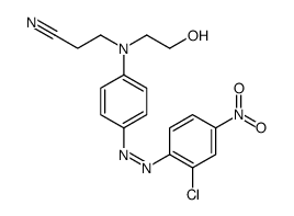3-[4-[(2-chloro-4-nitrophenyl)azo]phenyl](2-hydroxyethyl)amino]propiononitrile structure