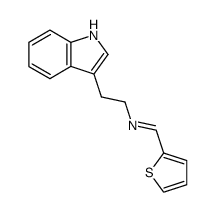 2-(1H-indol-3-yl)-N-(2-thienylmethylene)ethanamine结构式