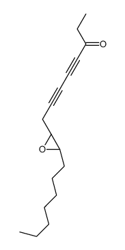 8-[(2R,3S)-3-heptyloxiran-2-yl]octa-4,6-diyn-3-one结构式