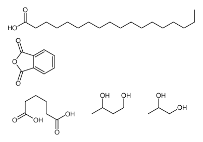 2-benzofuran-1,3-dione,butane-1,3-diol,hexanedioic acid,octadecanoic acid,propane-1,2-diol结构式