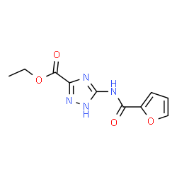 1H-1,2,4-Triazole-3-carboxylicacid,5-[(2-furanylcarbonyl)amino]-,ethylester结构式