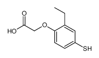 Acetic acid, (2-ethyl-4-mercaptophenoxy)- (9CI)结构式