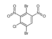 2,5-dibromo-1,3-dinitro-4-chlorobenzene结构式