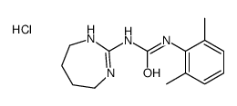 1-(2,6-dimethylphenyl)-3-(4,5,6,7-tetrahydro-1H-1,3-diazepin-2-yl)urea,hydrochloride结构式