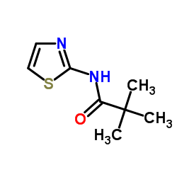 2,2-Dimethyl-N-(1,3-thiazol-2-yl)propanamide结构式