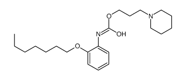 3-piperidin-1-ylpropyl N-(2-heptoxyphenyl)carbamate结构式