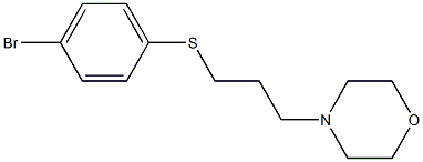 4-(3-((4-溴苯基)硫代)丙基)吗啉结构式