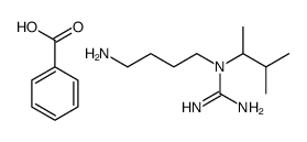 1-(4-aminobutyl)-1-(3-methylbutan-2-yl)guanidine,benzoic acid Structure