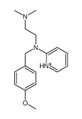 2-[(4-methoxyphenyl)methyl-pyridin-2-yl-amino]ethyl-dimethyl-azanium Structure