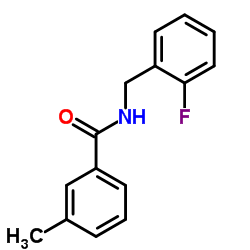 N-(2-Fluorobenzyl)-3-methylbenzamide结构式