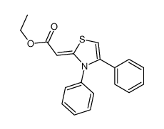 ethyl 2-(3,4-diphenyl-1,3-thiazol-2-ylidene)acetate Structure
