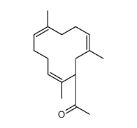 1-[(1R,2E,6E,10E)-2,7,11-trimethylcyclododeca-2,6,10-trien-1-yl]ethanone Structure