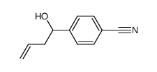 4-(1-hydroxy-3-butenyl)benzonitrile结构式