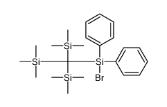 bromo-diphenyl-[tris(trimethylsilyl)methyl]silane Structure