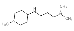 N,N-Dimethyl-N'-(1-methyl-piperidin-4-yl)-propane-1,3-diamine结构式
