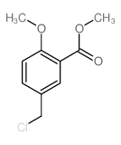 methyl 5-(chloromethyl)-2-methoxy-benzoate结构式