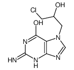 2-amino-7-(3-chloro-2-hydroxypropyl)-3H-purin-6-one结构式