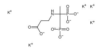 N-(1,1-diphosphonoethyl)-beta-alanine, potassium salt structure
