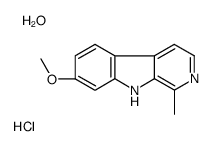 7-methoxy-1-methyl-9H-pyrido[3,4-b]indole,hydrate,hydrochloride Structure