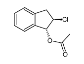 trans-1-Acetoxy-2-chlorindan结构式