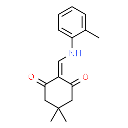 5,5-dimethyl-2-((o-tolylamino)methylene)cyclohexane-1,3-dione结构式